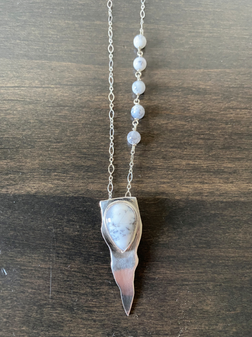 Dendrandic Opal Icicle Necklace